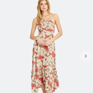 Free People Smocked Floral Maxi Dress NWT